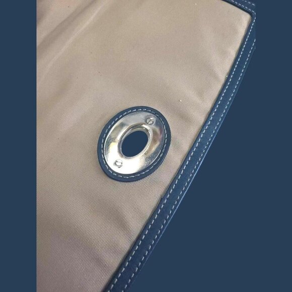 COACH Rare Signature Hampton Flap Crossbody or Shoulder bag in blue - Picture 9 of 15